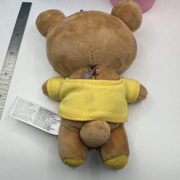 Lot of 2 Rilakkuma Round1 Color Changing Tumblers Pink Blue + 7" Plush Keychain - Picture 8 of 11